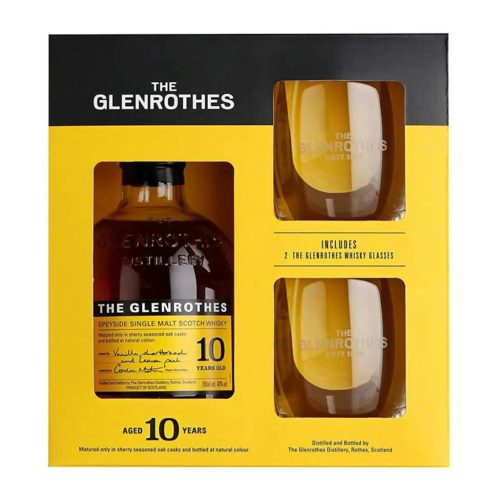 Glenrothes 10 Éves Single Malt Whisky 0,7 Pdd+2pohár 40%