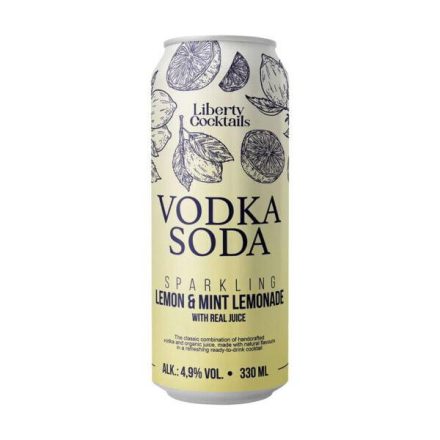 Fedezd fel a(z) Vodka Soda Lemon & Mint 0,33 4,9% terméket a webáruházunkban! Kiváló választás a baráti összejövetelekhez.